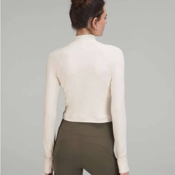 lululemon athletica white opal quarter zip top - Picture 2 of 5